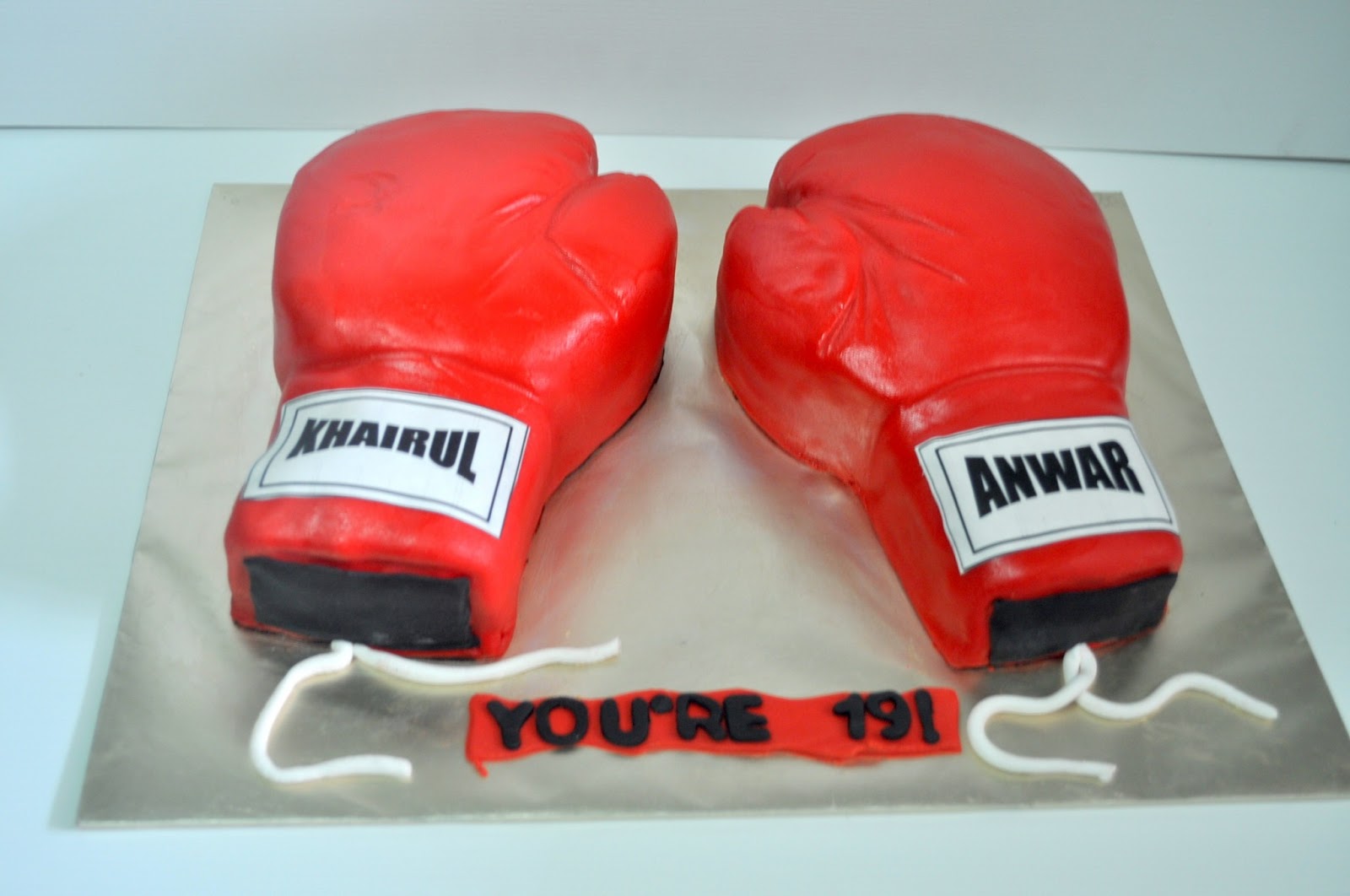 Izah's Kitchen Boxing Glove Cake
