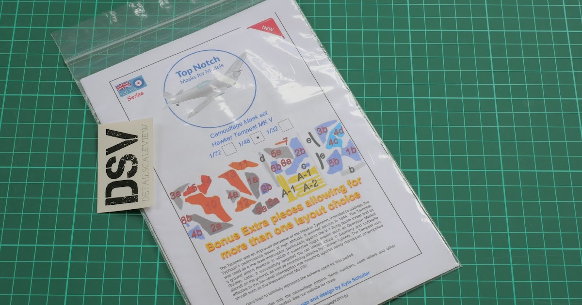 Top Notch 1/48 Tempest Mk.V Camouflage Masks Set (TNM48M13