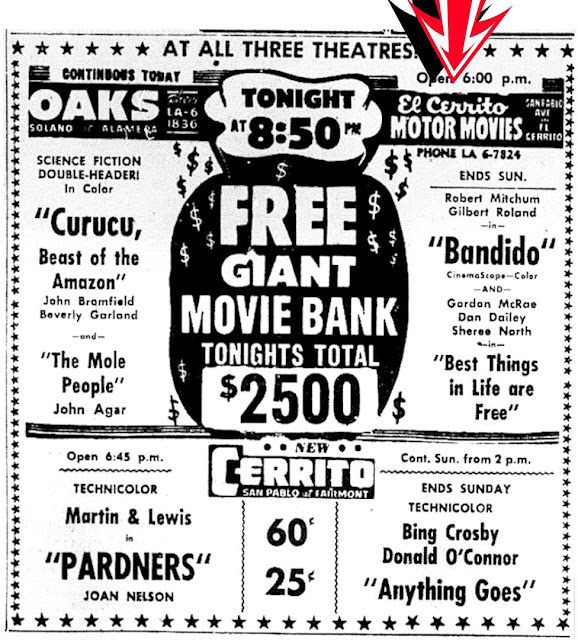 Lost Movie Theatres of Richmond California El Cerrito Motor Movies (El