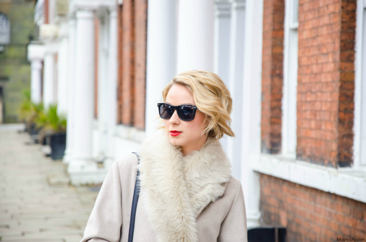 Outfit Post: Styling Warehouse Winter Faux Fur Camel Coat