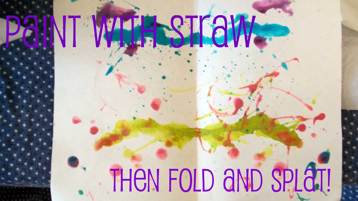 Sensory Activities Edible Straw Painting for Toddlers Yum