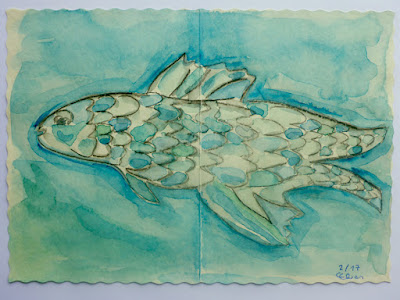 Fischaquarell (mit Schatten) Fischaquarell (mit Schatten)