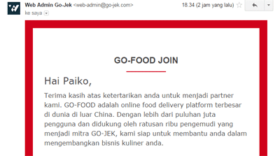 Cara Daftar Go-Food secara Online
