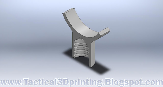 3D Printing a Rifle Stabilizer CAD Drawing Part Solidworks Cross Section 2 3D Printing a Rifle Stabilizer CAD Drawing Part Solidworks Cross Section 2