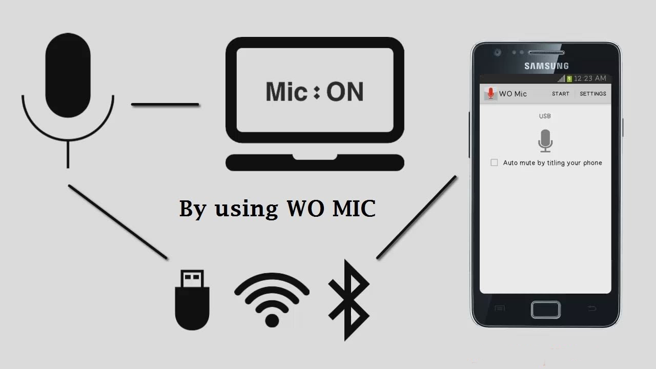 How to Use Your Mobile Microphone in PC / Download WO MIC for PC
