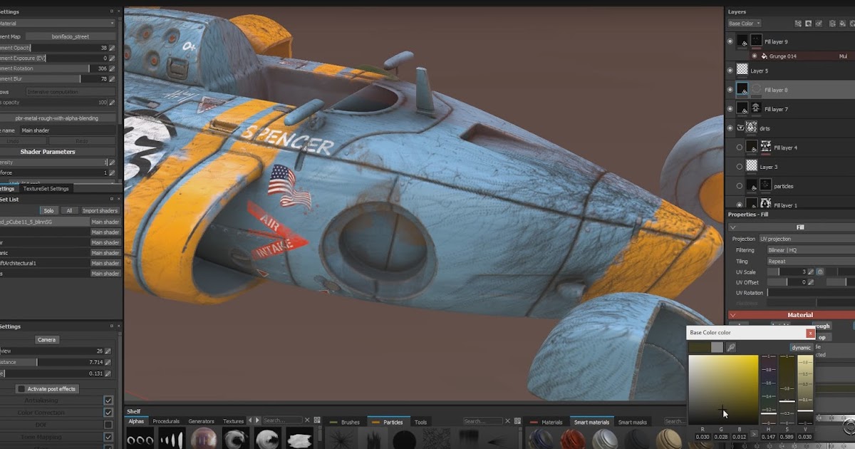 Substance Painter tutorial Creating Weathering effect CG TUTORIAL