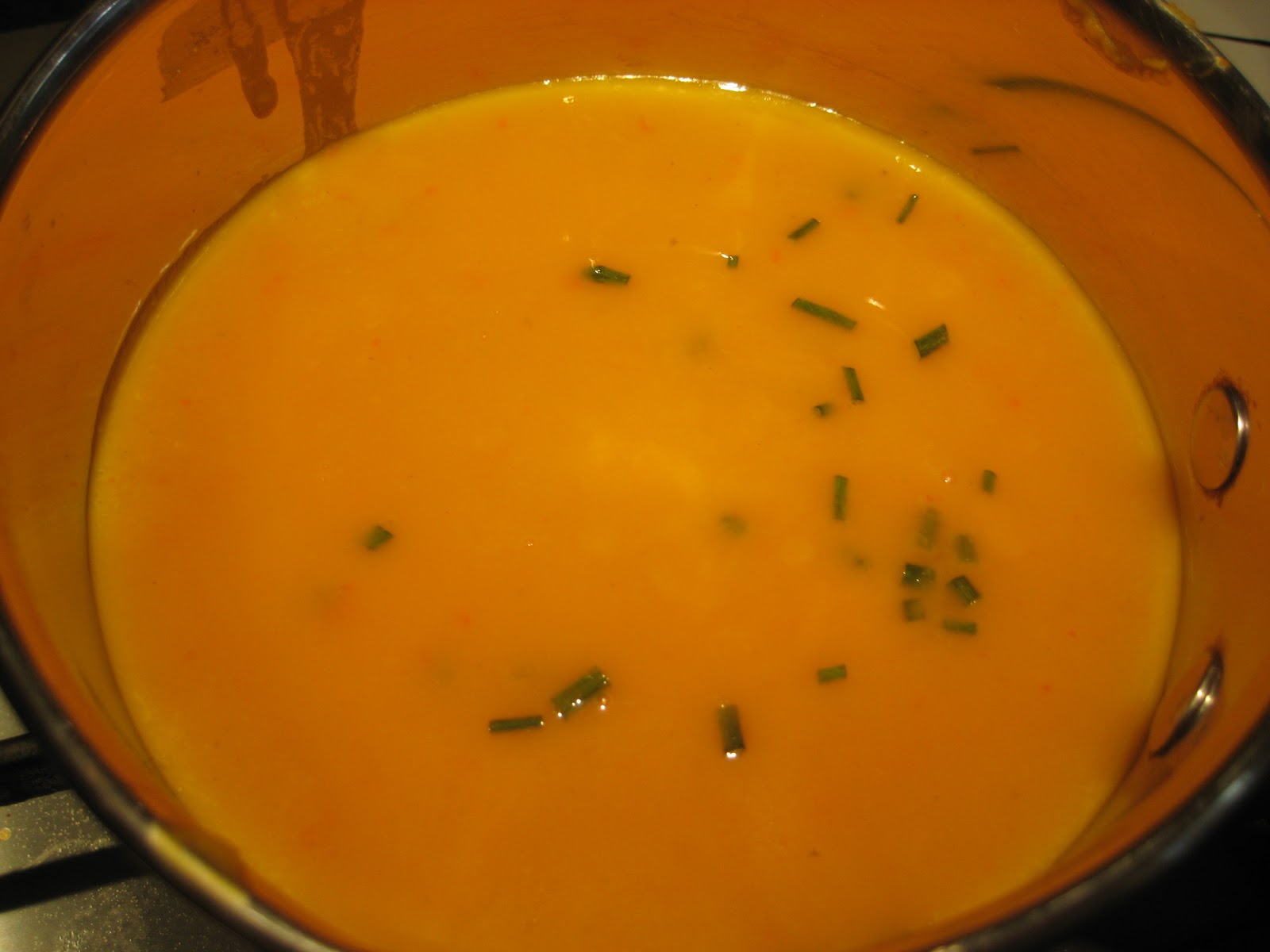 Lemon and Cheese Butternut Squash, Red Pepper and Soft Cheese Soup