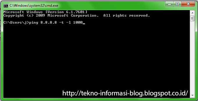 Cara Mengetahui Kecepatan Wifi Melalui CMD ~ INTEKNO