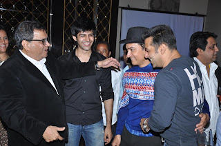 Salman and Amir Khan grace the Subhash Ghai birthday bash
