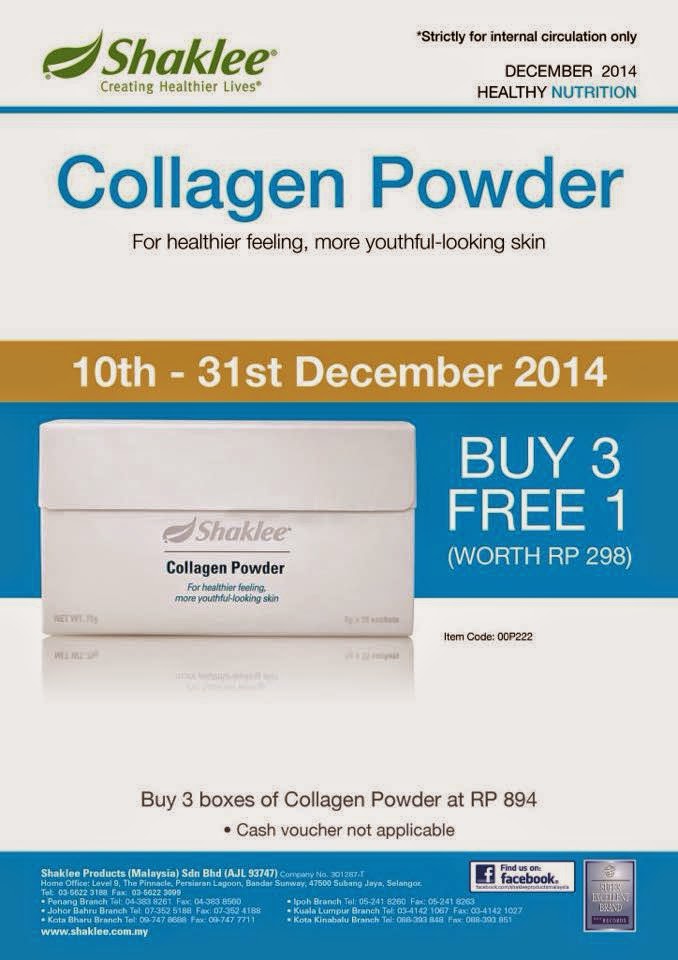 promosi collagen powder shaklee
