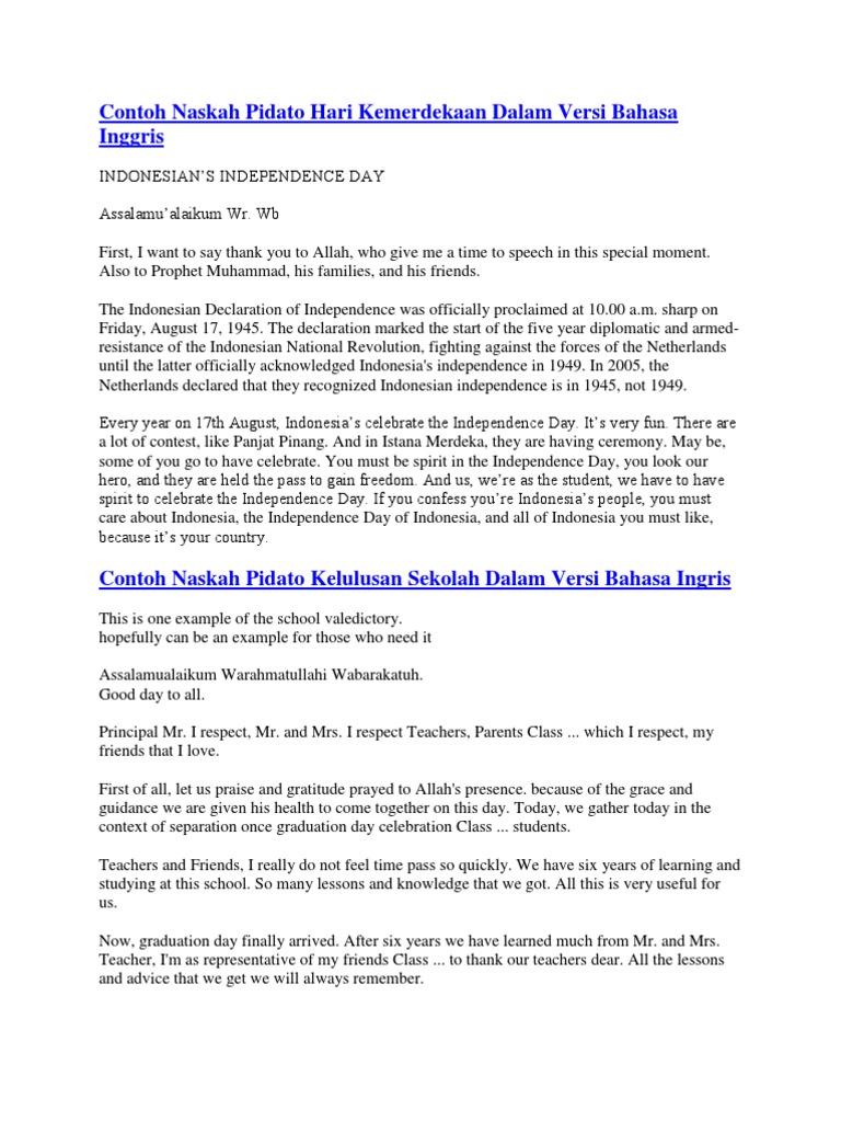 pidato kemerdekaan wood scribd indo