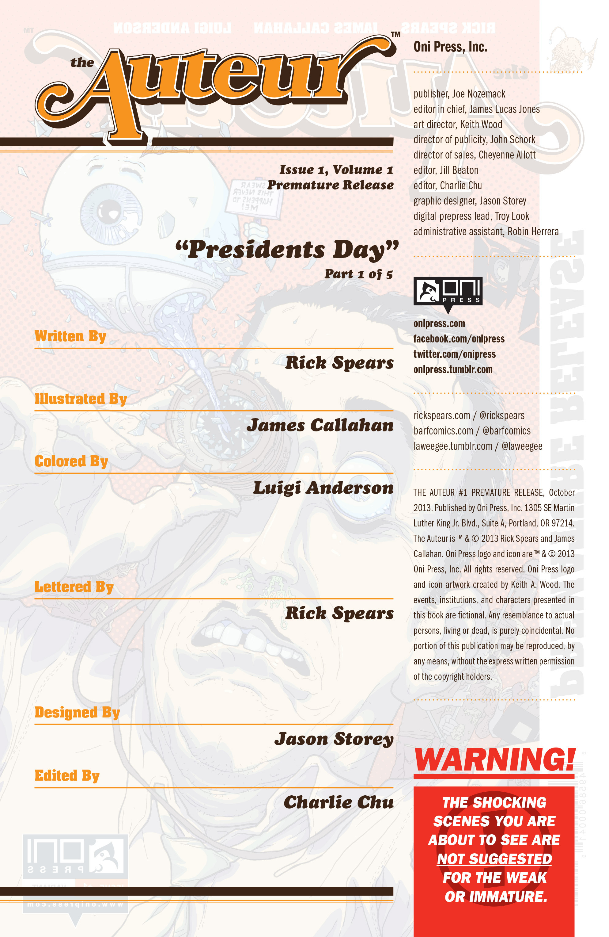 Read online The Auteur comic -  Issue #1 - 3