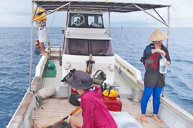 fishing boat, sabani girls, water