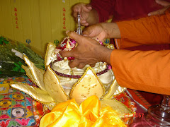 Relíquias de Budha sob o trono no Tardö Ling