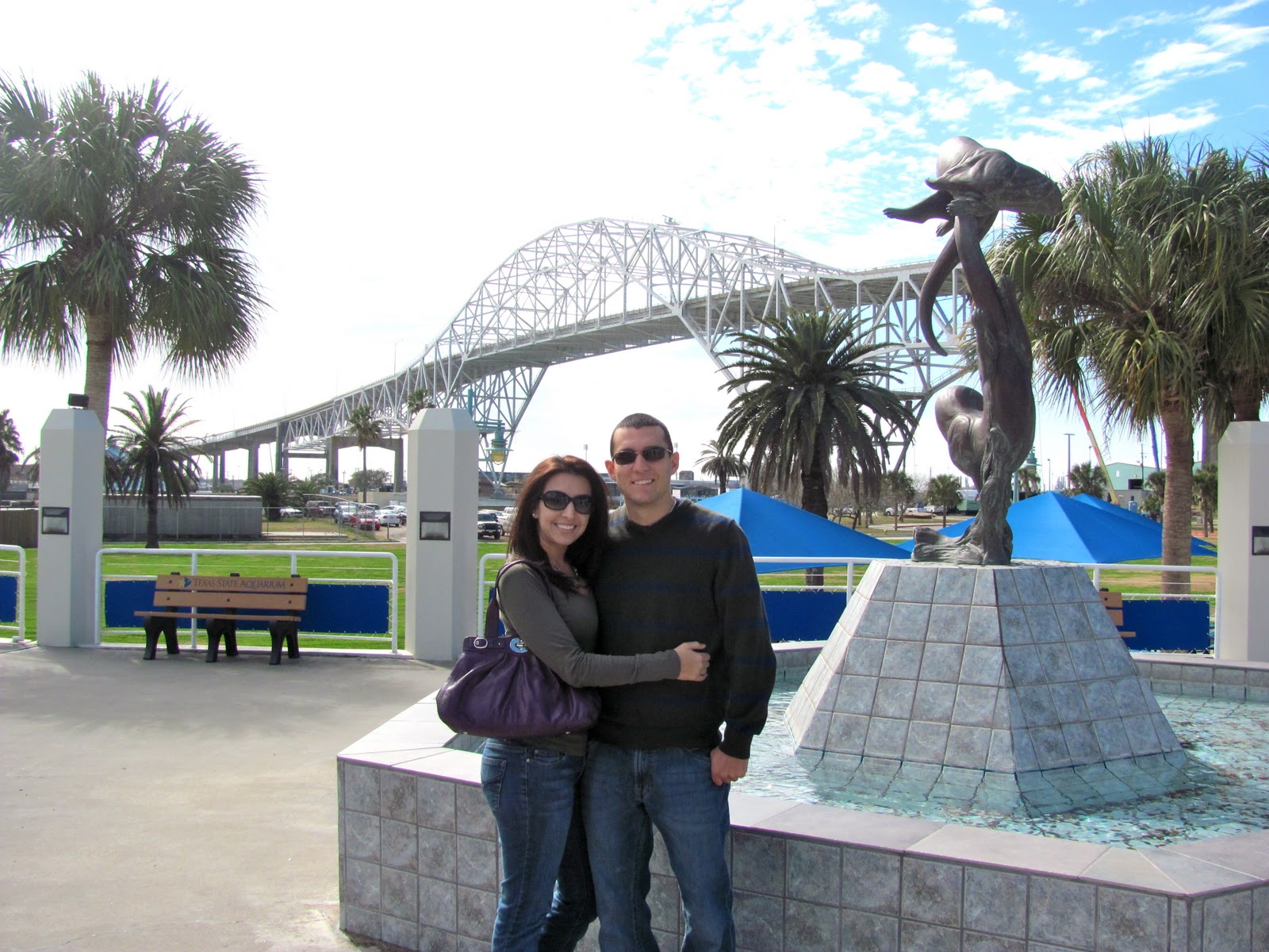 America by RV Texas State Aquarium in Corpus Christi, Texas