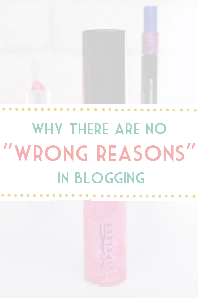 Blogging for the wrong reasons
