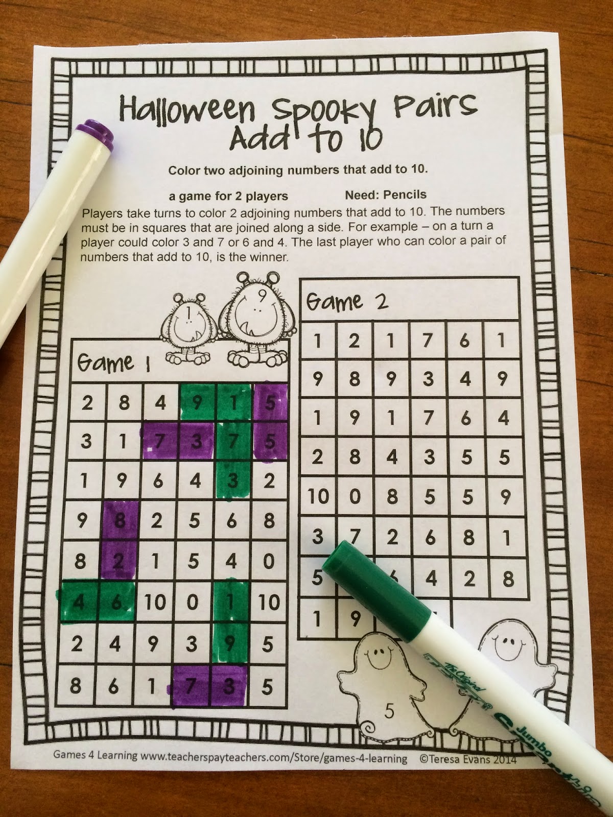 Fun Games 4 Learning: Halloween Math Fun!