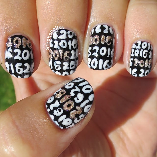 StephsNailss: New Years Eve Nails with tutorial!