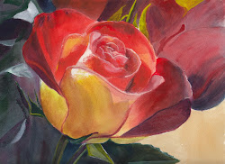 watercolor rose yellow painting artwork bunny arches lb paper