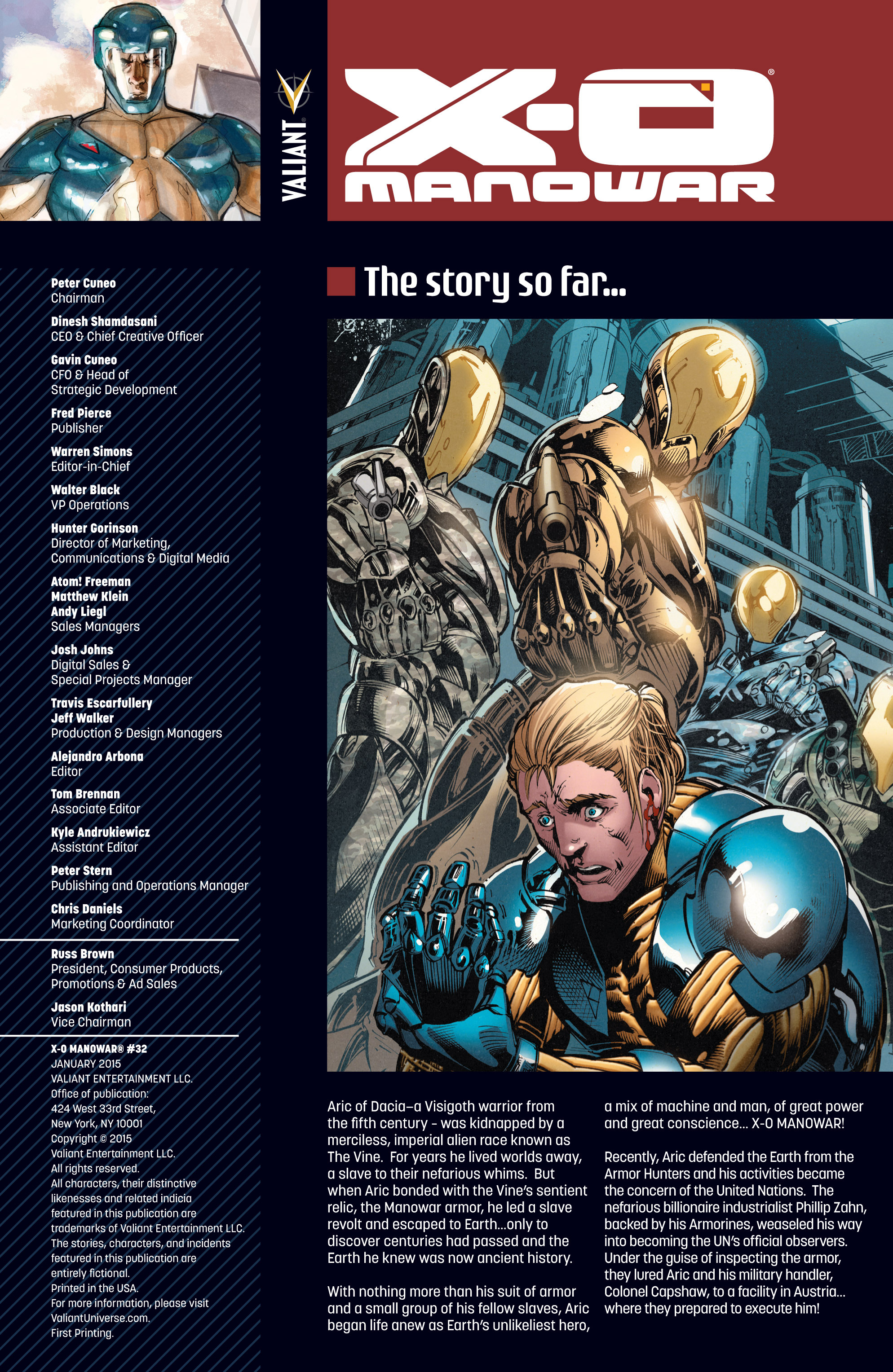 Read online X-O Manowar (2012) comic -  Issue #32 - 2