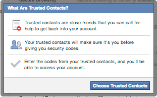 recover facebook account trusted contacts