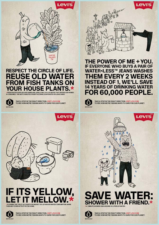 Fill Your Well: good deeds ~ levi's waterless jeans