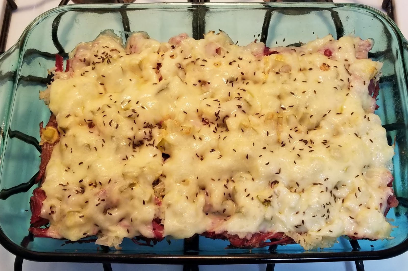 Carrie's Kitchen Creations Low Carb Corned Beef Reuben Casserole