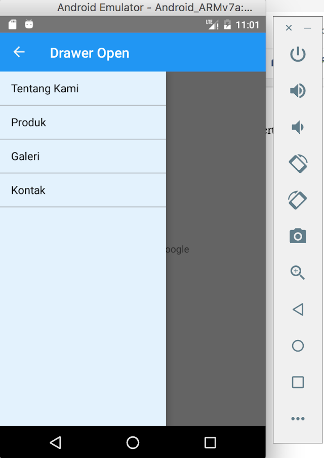 Tutorial Xamarin Android : Left Drawer Part 3 (List Menu)