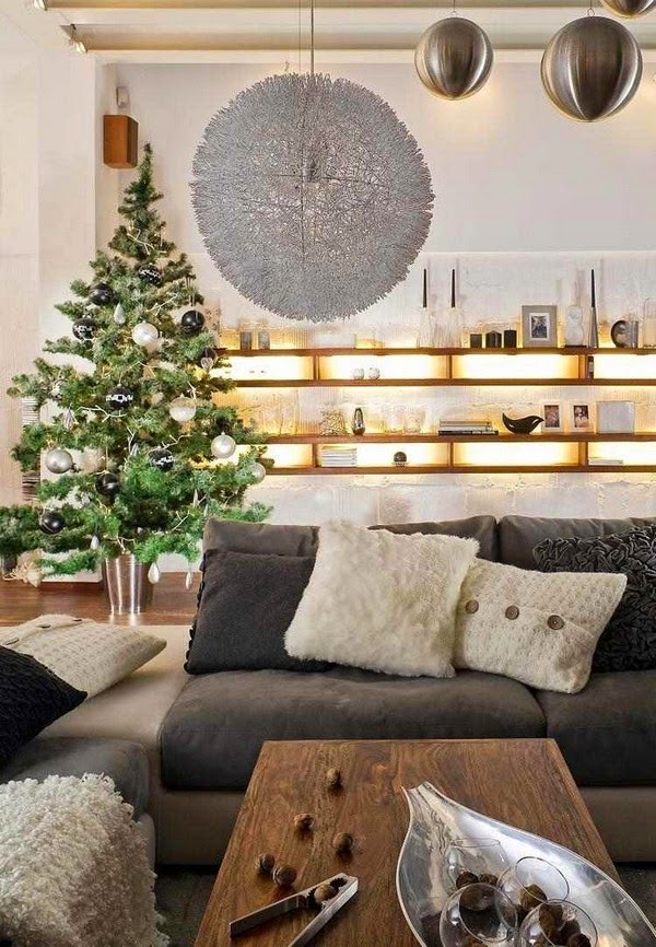 Decorate a living room for Christmas – 25 inspirations