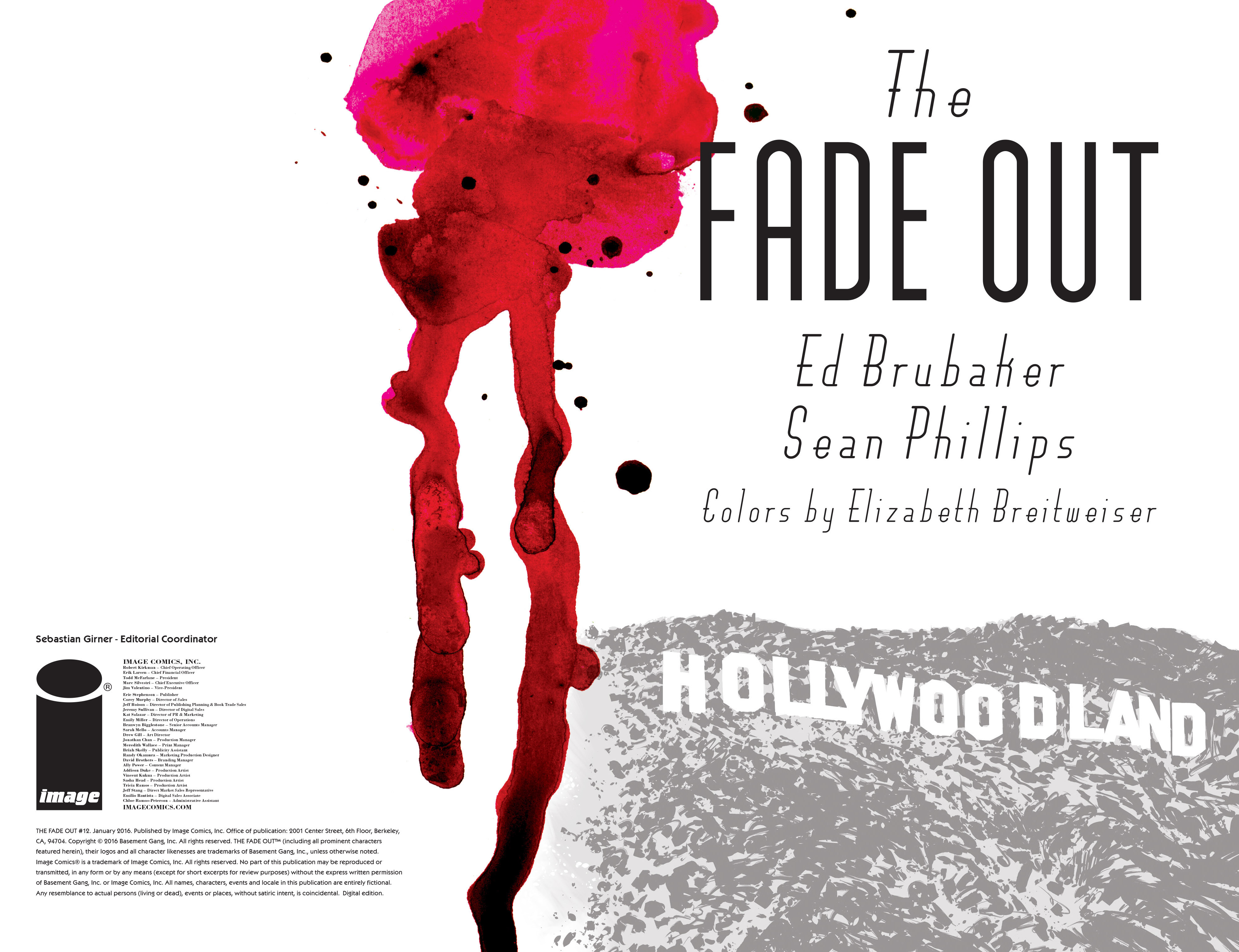 Read online The Fade Out comic -  Issue #12 - 2