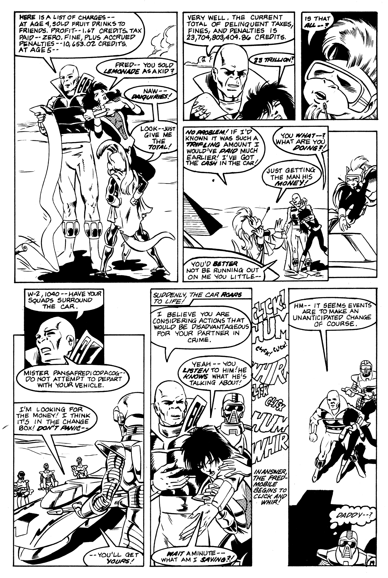 Read online Aristocratic Xtraterrestrial Time-Traveling Thieves comic -  Issue #1 - 21