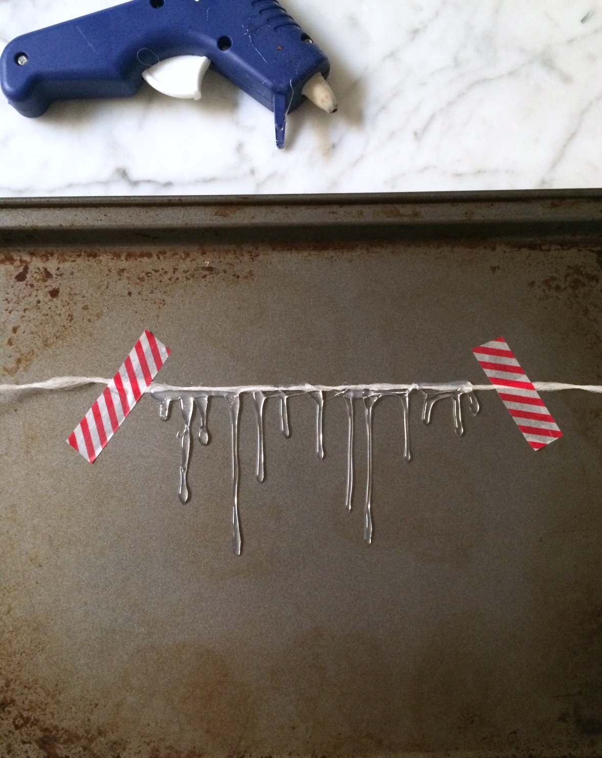 DIY Glue Gun Icicles Harlow & Thistle