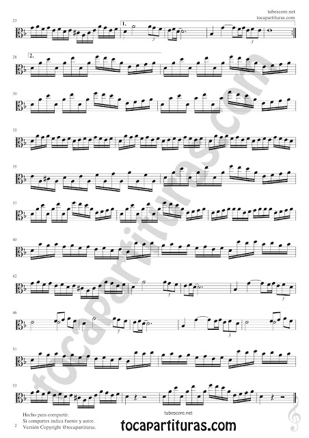  Viola Partitura de Odissea Veneziana Sheet Music for Viola Music Score p2
