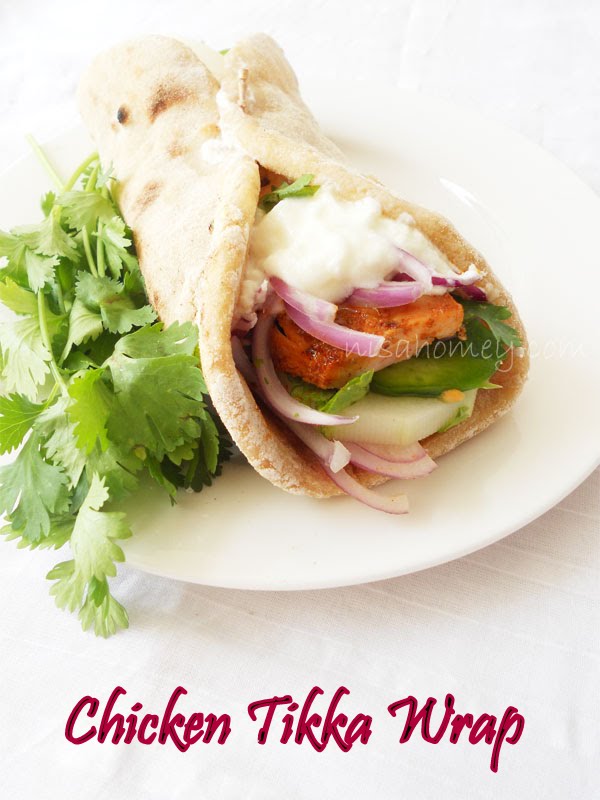 Chicken Tikka Wrap / Tandoori Roti Wrap