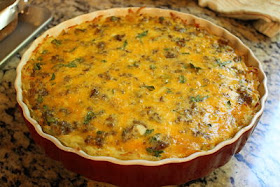 See Aimee Cook: Sausage Quiche with Hash Brown Crust