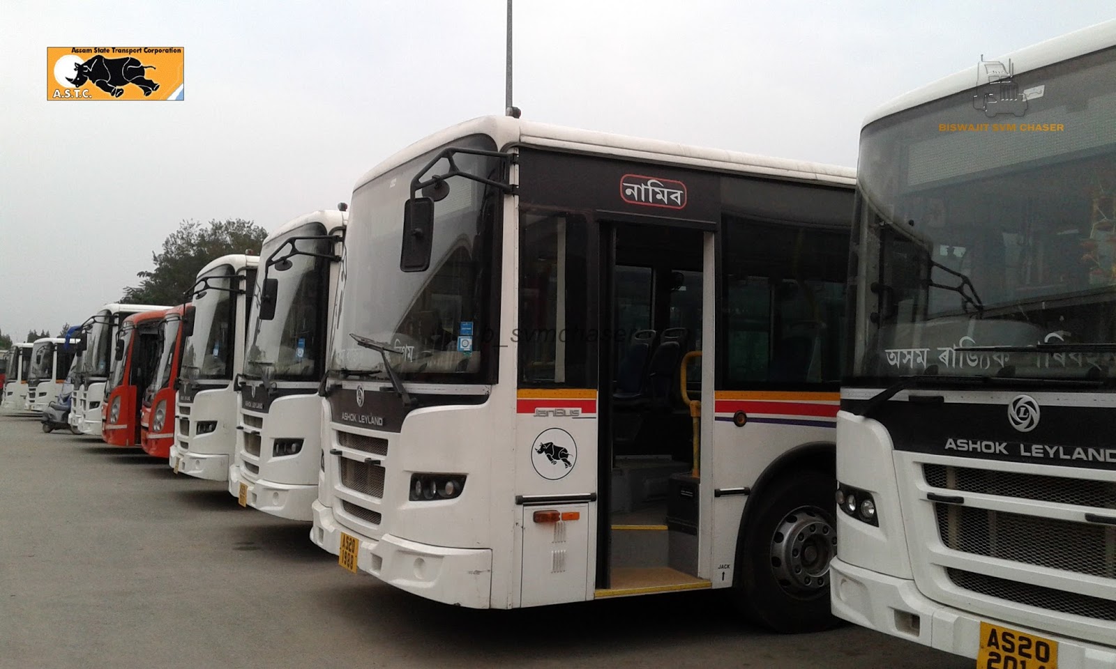 ASURTC (ASTC Subsidiary) Ashok Leyland Jan Bus AC City Service at
