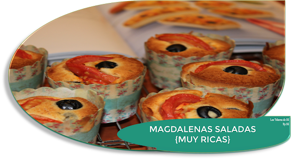 MAGDALENAS SALADAS {TOMATE, ACEITUNAS Y QUESO}