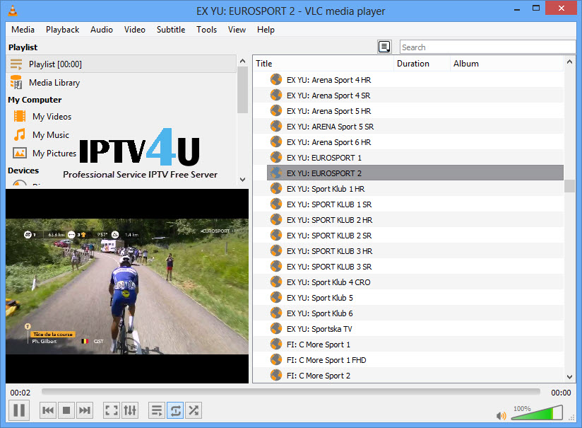 IPTV M3u Sports List 25/07/2018 IPTV4U IPTV FREE SEVER