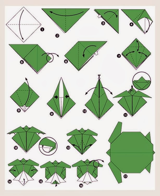 MissOwlCat Origami Kurbağa ve Kaplumbağa