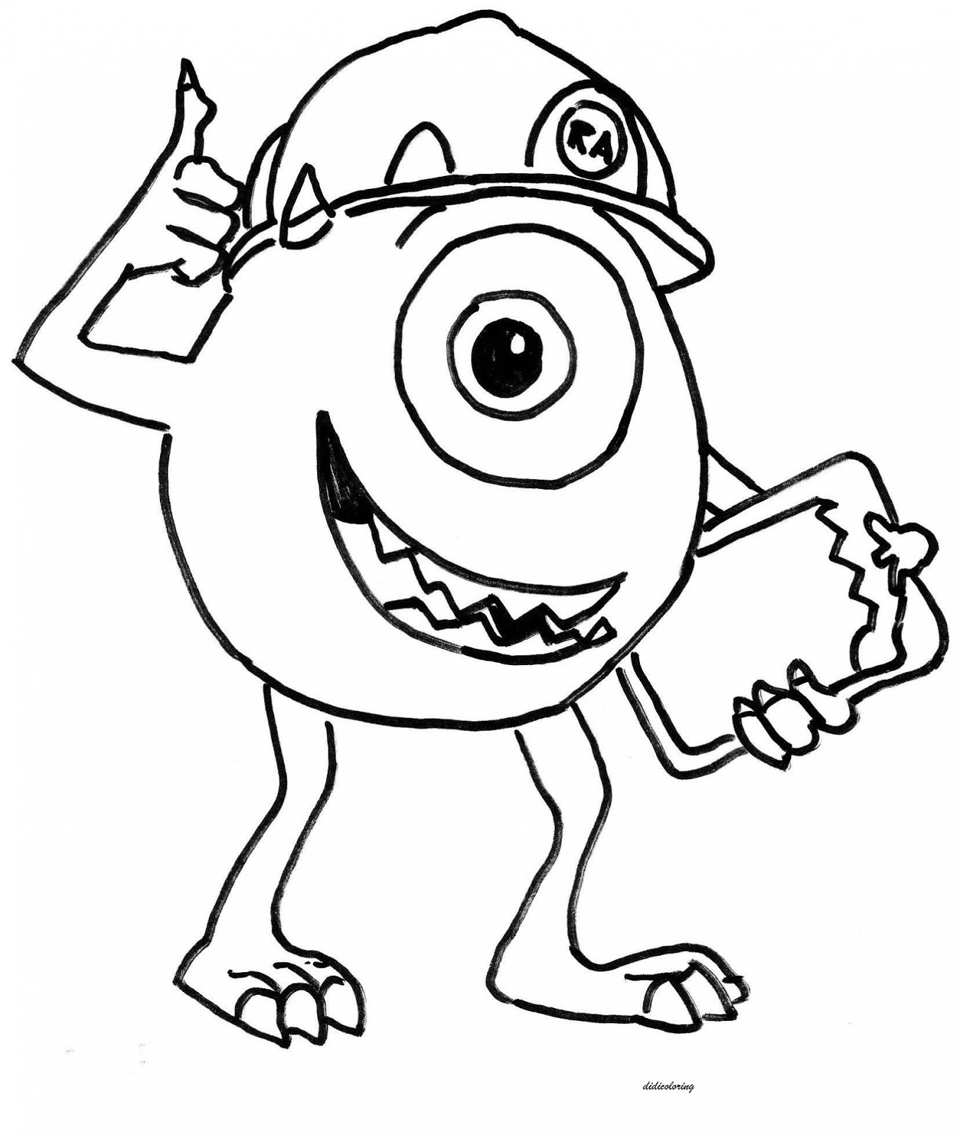monster inc coloring pages