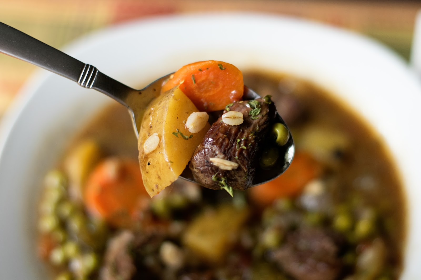 Perfect Crockpot Beef and Barley Stew The Kitchen Wife