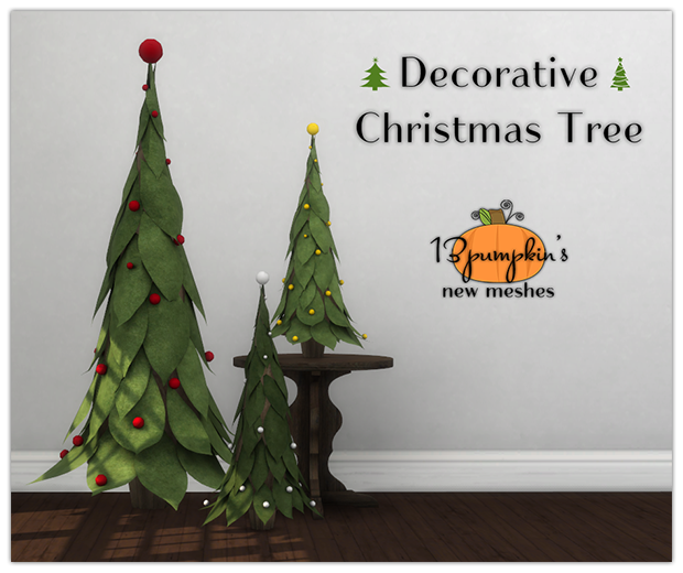 Sims 4 CC's The Best Decorative Christmas Tree by 13pumpkin31