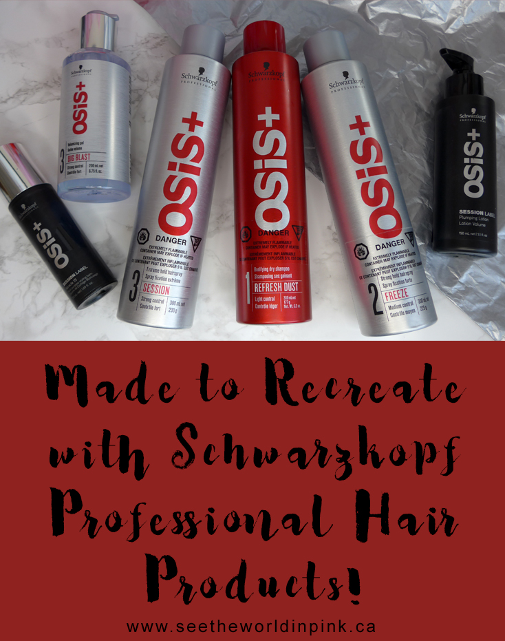 Made To Recreate with Schwarzkopf Professional Hair Products! 