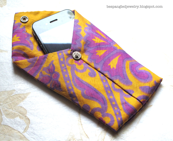 Bespangled Jewelry: Necktie DIY: iPhone or iPod Pouch Tutorial