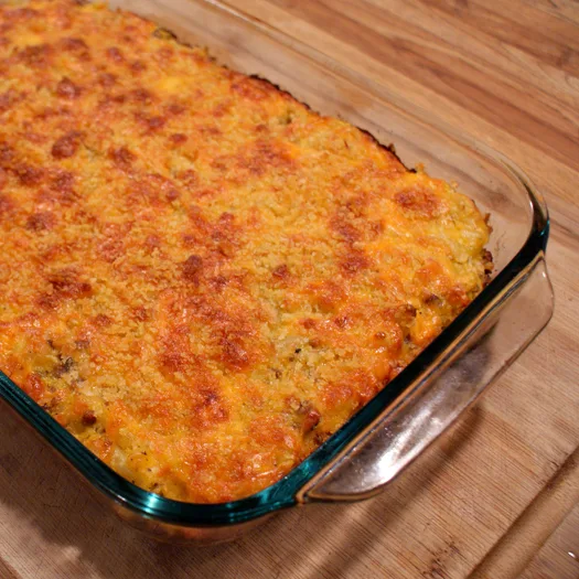 Cheesy Beef & Butternut Squash Pasta Bake by The Two Bite Club