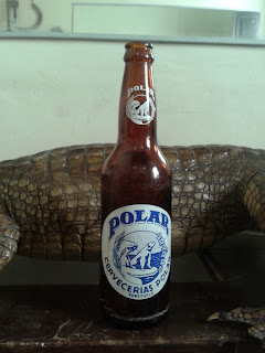 Botella antigua cerveza polar