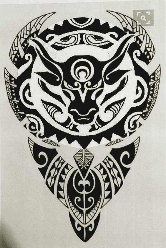 Awesome Taurus bull tattoo design images