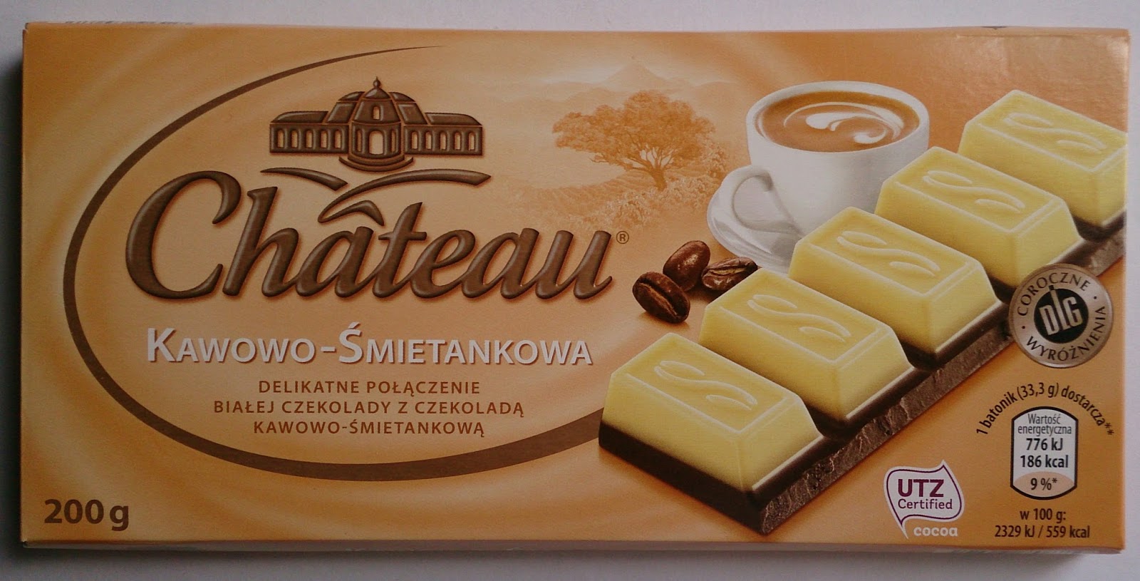 Chwile zasłodzenia: Chateau Kaffee-Sahne Kawowo-śmietankowa z białą ...