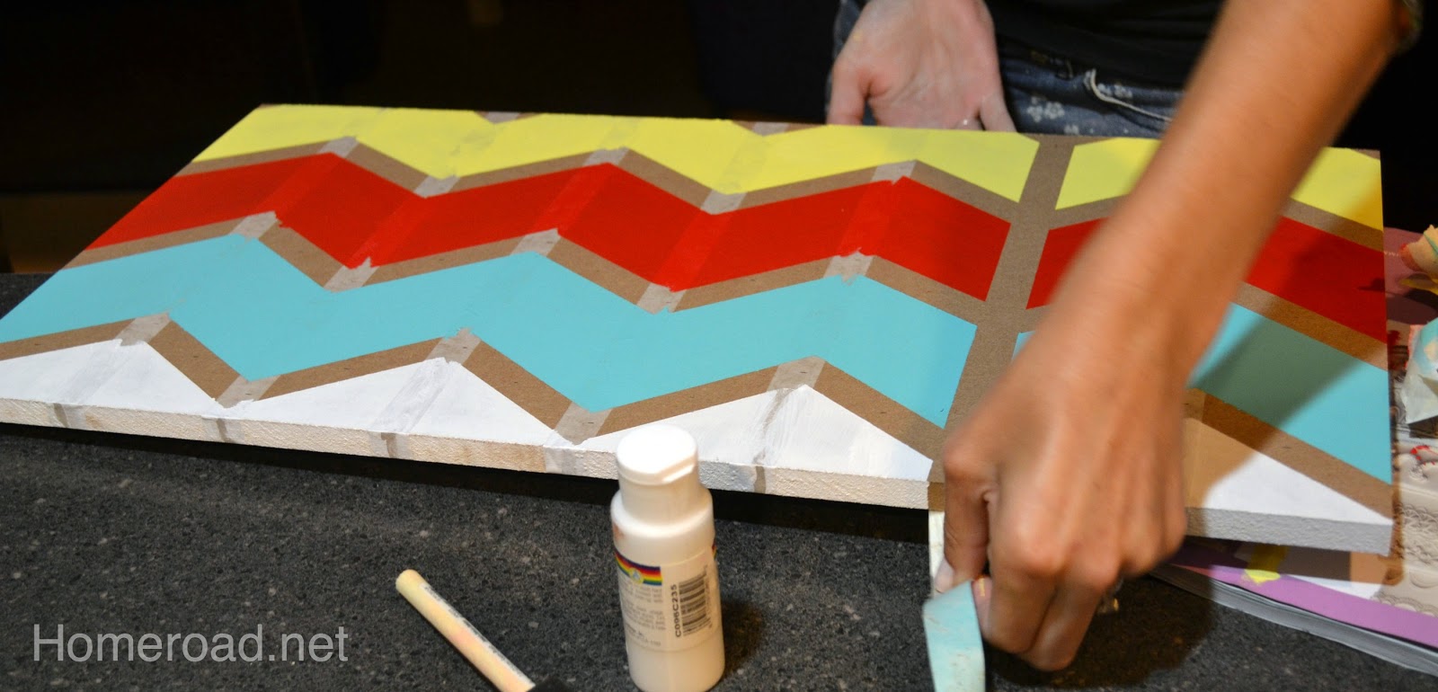 How to Paint a Chevron Pattern