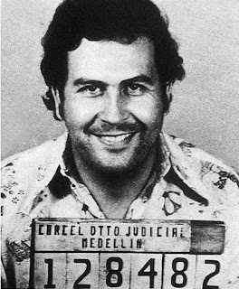 Pablo Escobar reseñado en la policia